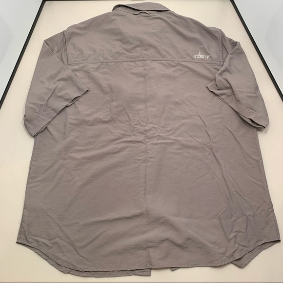 Habit Shirt Adult Size Large Brushed Nickel  Zip Pockets SF 30+ Men - Picture 3 of 6